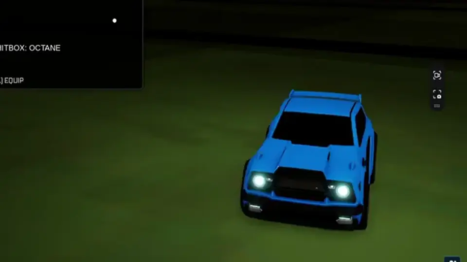Blox League car select showing Hitbox Octane and Equip