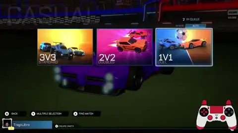 Blox League queue tiles for 3v3 Standard, 2v2 Doubles, and 1v1 Duel