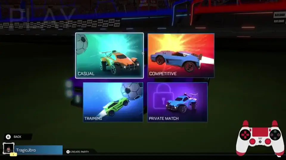 Blox League Play menu with Casual, Competitive, Training, and Private Match